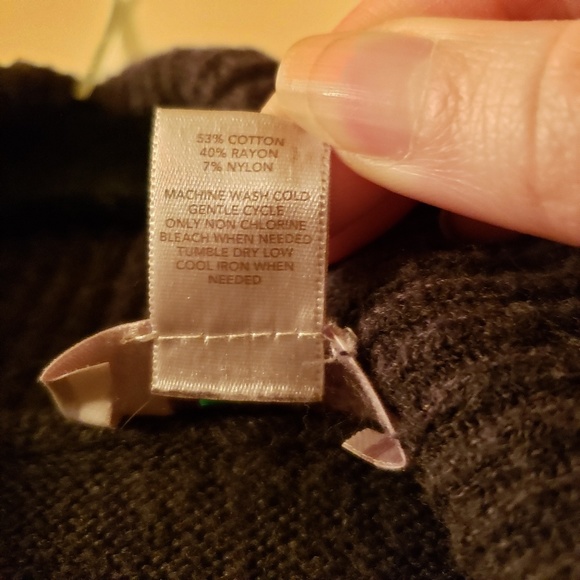 Ann Taylor Loft rib trim cardigan Grey size M - Picture 5 of 8